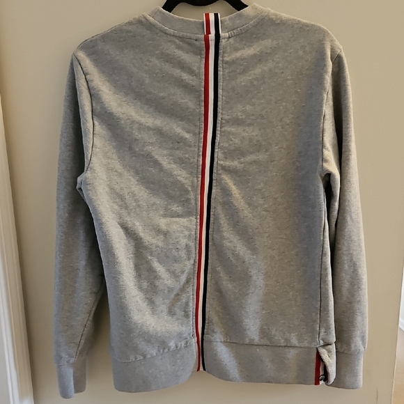 Thom Browne Center Back Sweatshirt Light Grey Men's Sweater size 2 - Picture 8 of 11